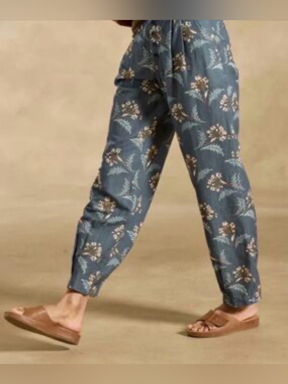 New Sundance Breezy Benicia Linen Pleated Button Fly Pants Size 4 Petite - Picture 3 of 15